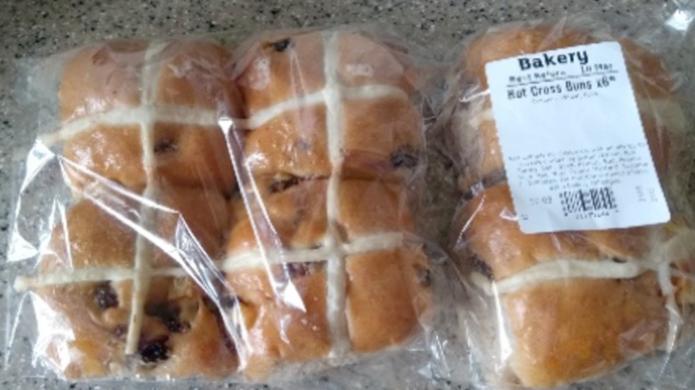Sainsbury's Bakery hot cross buns